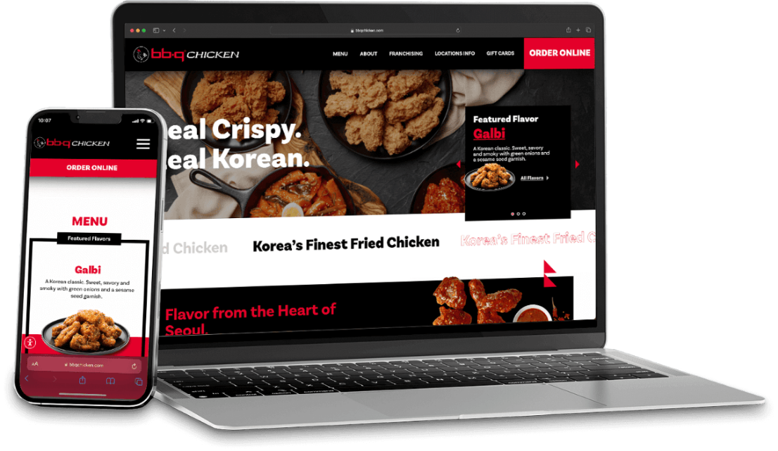 bbq website mockup